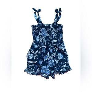 Matilda Jane Size 8 Blue Floral Camille Romper